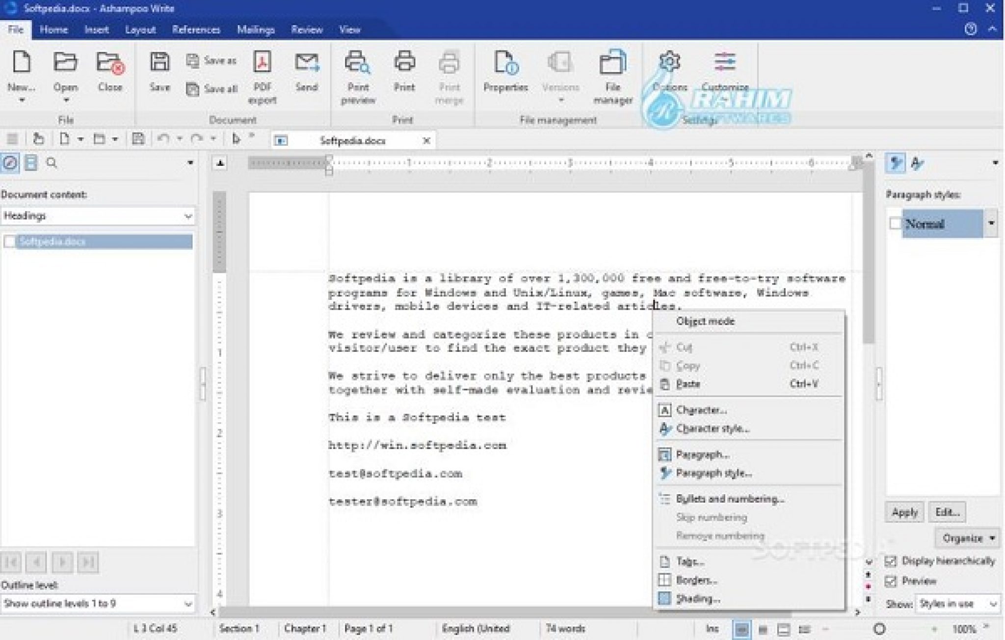 Ashampoo Office 9 Rev A1203.0831 for mac download free