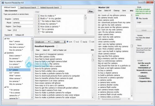 keyword researcher pro v12.102