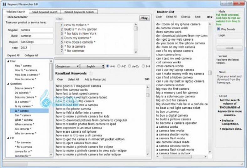 keyword researcher pro v12.