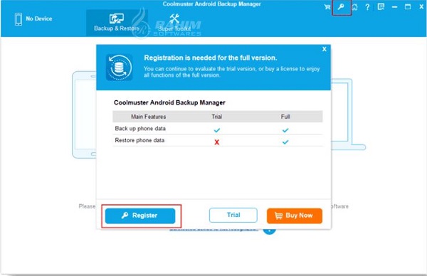 Android backup Manager for PC