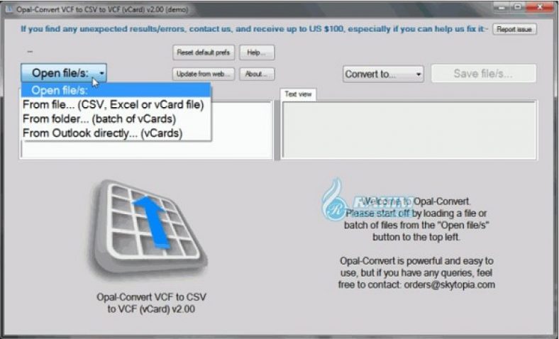 free download VovSoft CSV to VCF Converter 3.1