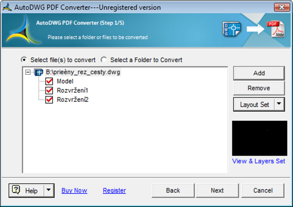 Free convert DWG to PDF software