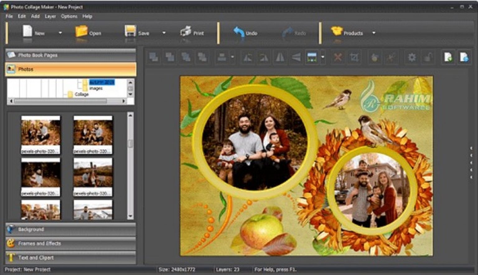 AMS Software Photo Collage Maker Pro 9 Free Download - Rahim soft