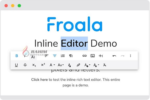Froala Editor free