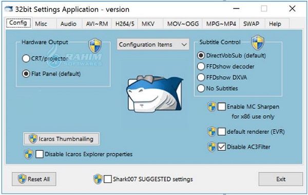 Shark007 ADVANCED Codecs for Windows 7