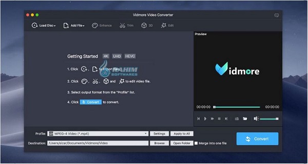 Vidmore video Converter Mac