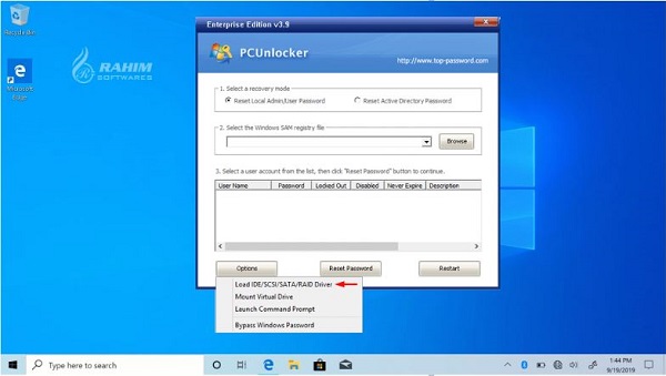 PCUnlocker ISO for Windows 10