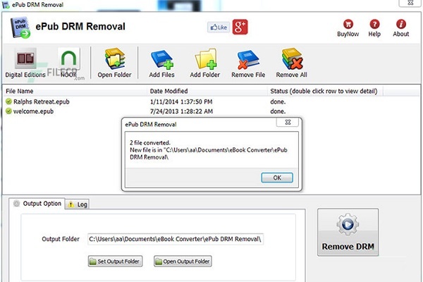 EPUB DRM Removal online