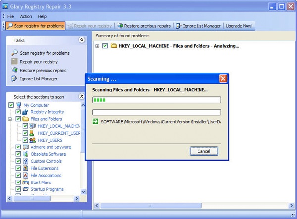 Registry Repair tool Windows 7