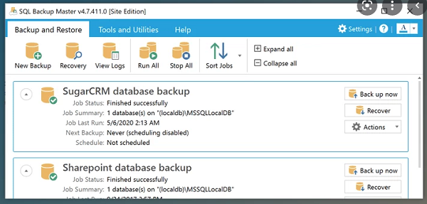 SQL backup Master delete old backups