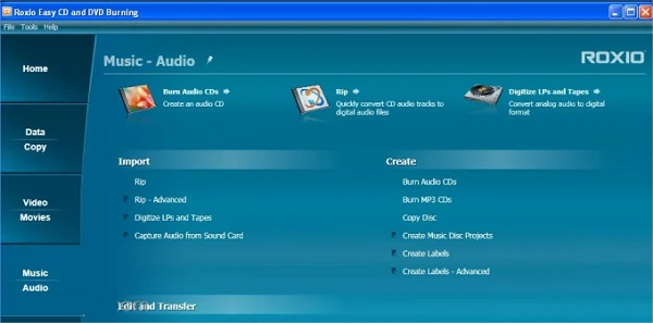 Roxio Easy CD and DVD Creator 6 free download