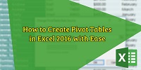 How to create a pivot table in excel Best Tutorial