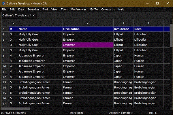 Download Modern CSV