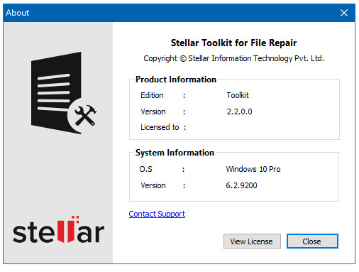 Stellar Toolkit for File Repair 2.3