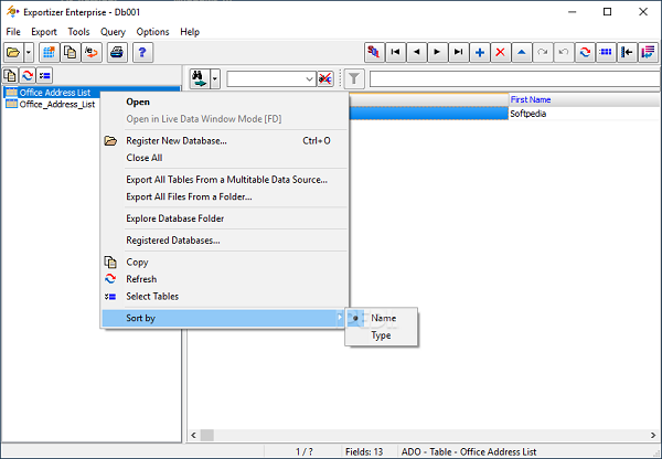 Exportizer Enterprise 9.3