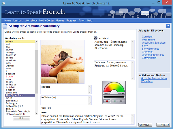 Learn To Speak French Deluxe 12