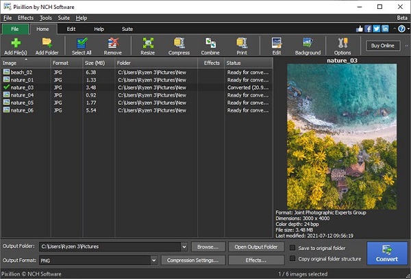 NCH Pixillion Image Converter Plus 12