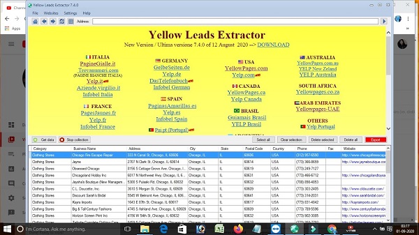 Yellow leads extractor free download