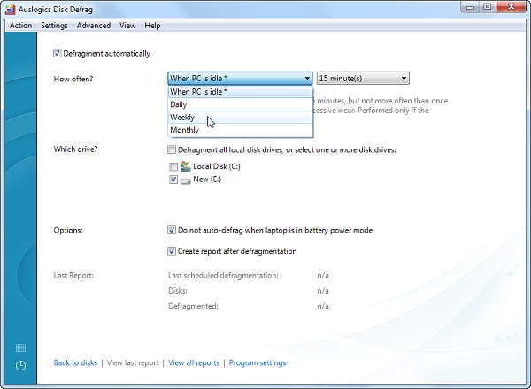 Auslogics Disk Defrag 12