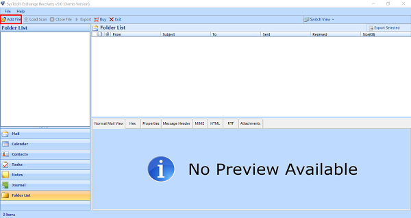 Download SysTools Exchange Recovery for PC