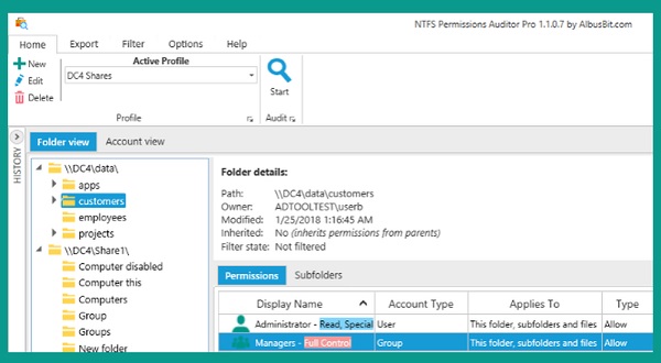 NTFS Permissions Auditor Pro 24.11