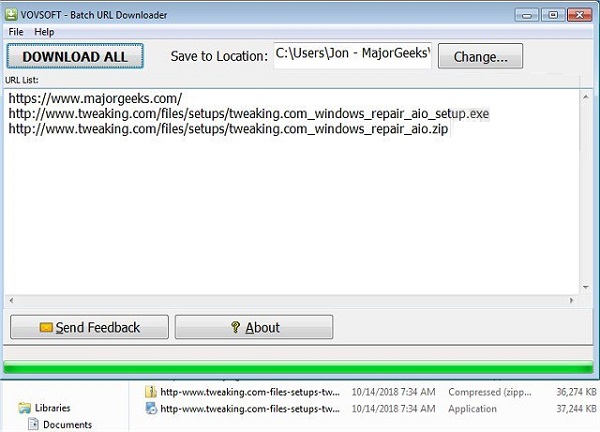 VovSoft Batch URL Downloader 6.0