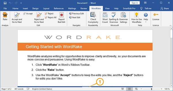 Download WordRake for outlook