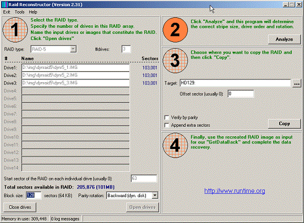 Download Runtime RAID Reconstructor