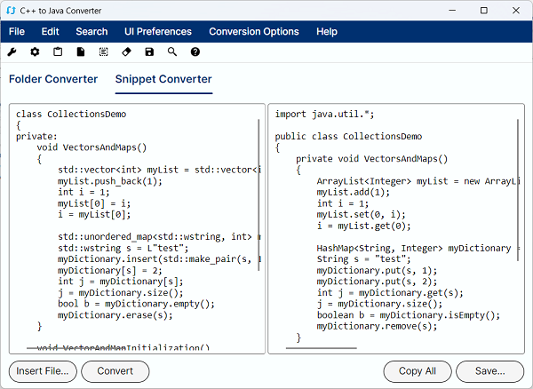 C++ to Java Converter Premium Edition for PC