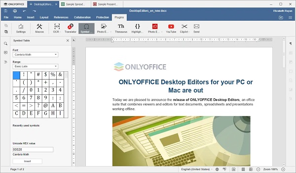 ONLYOFFICE Desktop Editors 2025