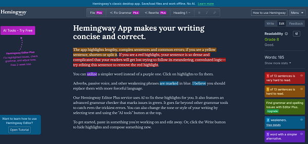 Download Hemingway Editor 3