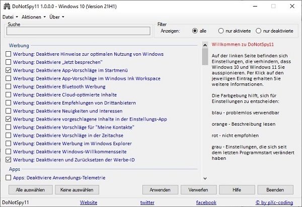 Download DoNotSpy11 Pro
